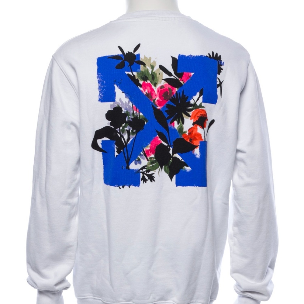 Off-White Floral Graphic Sweatshirt